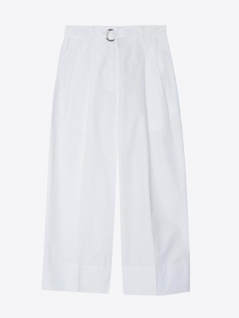 Double Pleat Wide Cropped Pant