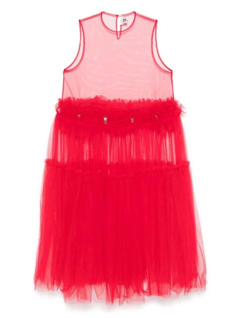 tulle midi dress