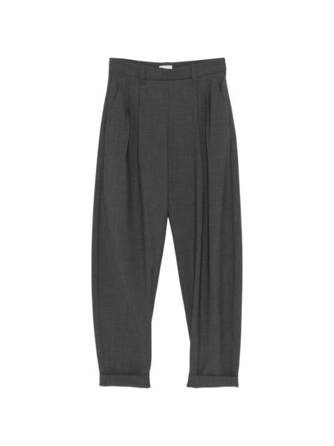 pleated cuffed trousers