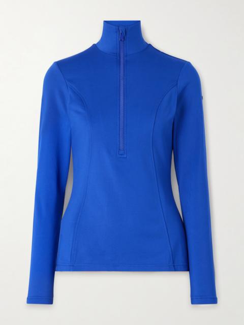 Serena Stretch Recycled-jersey Half-zip Top