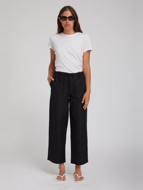 BLACK LINEN AMALFI PANTS