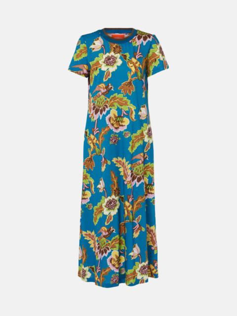 Printed cotton maxi dress
