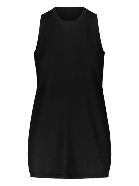 rib-knit cashmere tank top