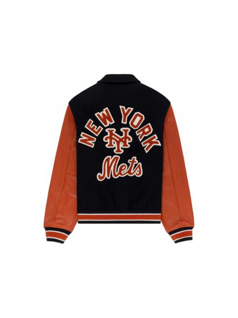 Aime Leon Dore x New York Mets Varsity Jacket Navy/Orange