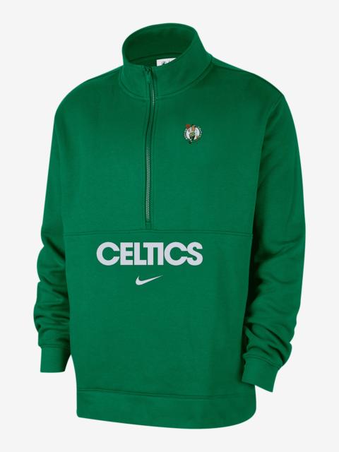 Boston Celtics Club Courtside Men's Nike NBA 1/2-Zip Top