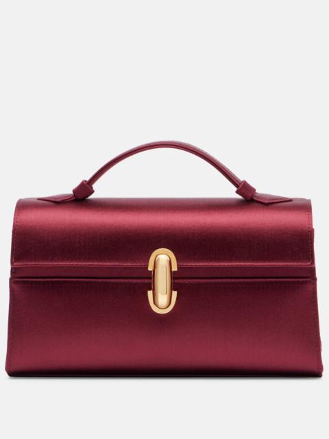 Symmetry satin clutch