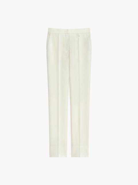 SLIM FIT PANTS IN WOOL AND MOHAIR