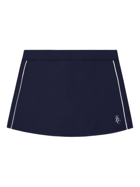 side-stripe short skirt