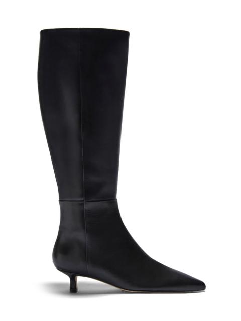 Sabrina Leather Knee Boots black