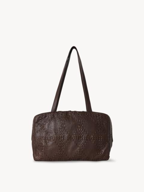 Astra Bowling Bag in Embroidered Leather