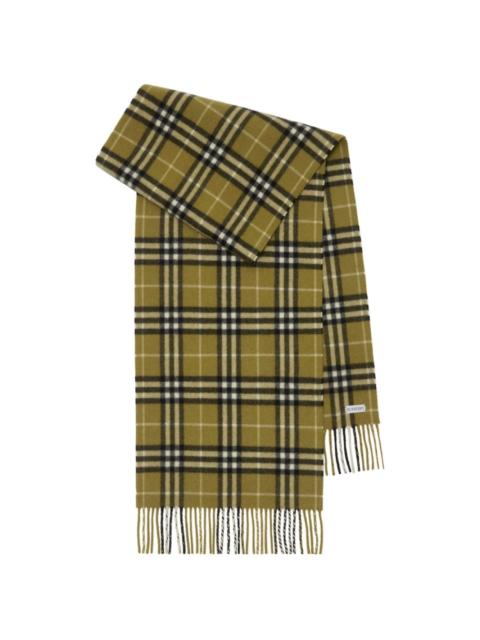 checked cashmere scarf