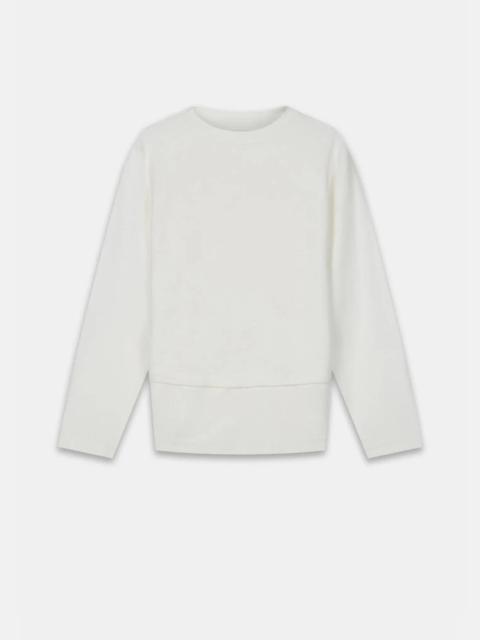 Men's Gloverall x Les Basics Le Boat Neck Sweat White