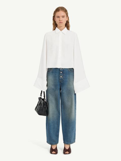 Jacquard convertible shirt