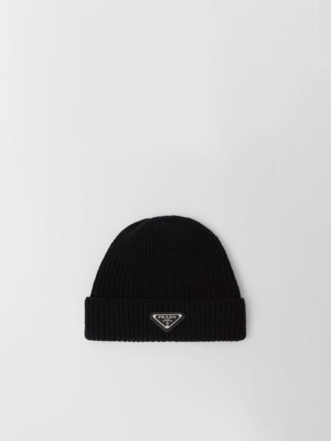 Wool and cashmere beanie