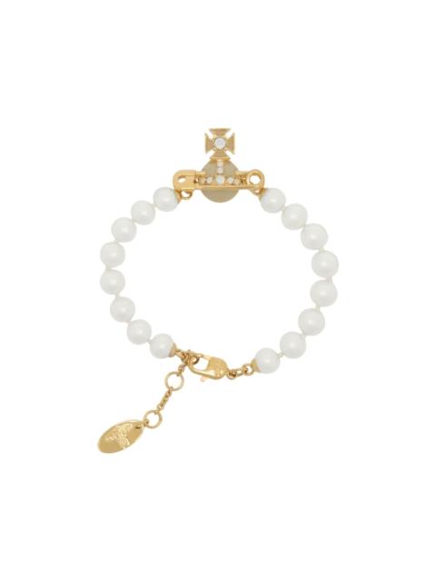 Kitty faux-pearl bracelet