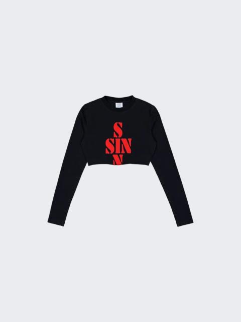 Sin Cropped Longsleeve Black