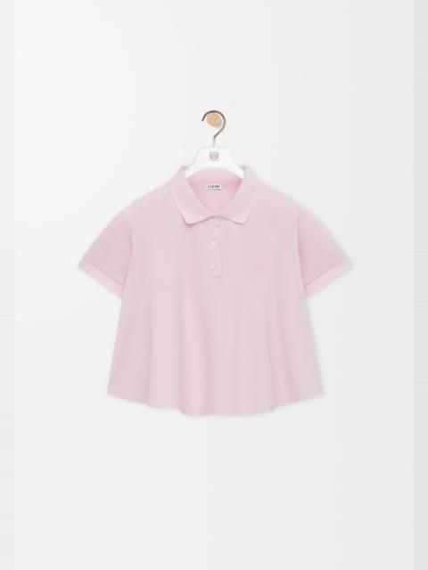 Trapeze polo in cotton