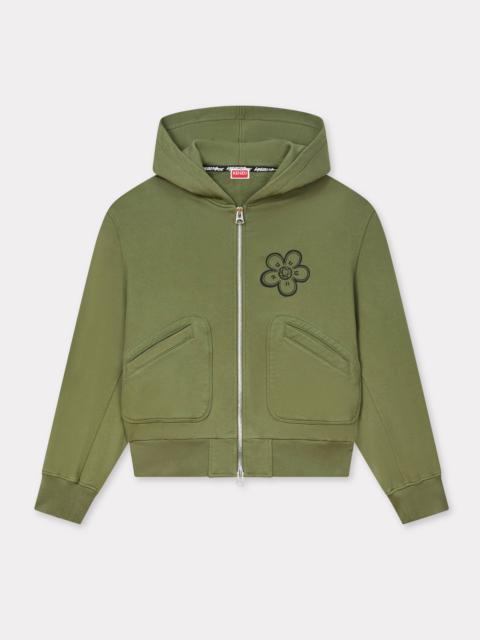 'Kenzo x Futura 2000' boxy full-zip hoodie in cotton