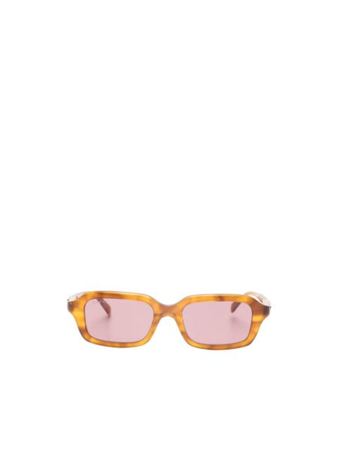 logo-rectangular sunglasses