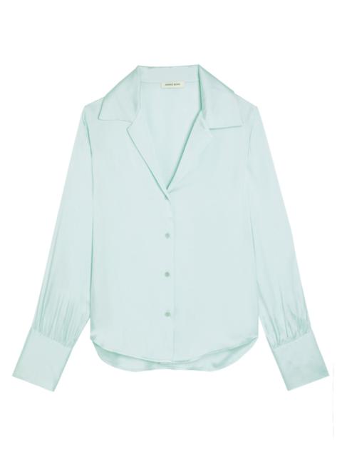 Anine Bing Bethany Silk-blend Shirt
