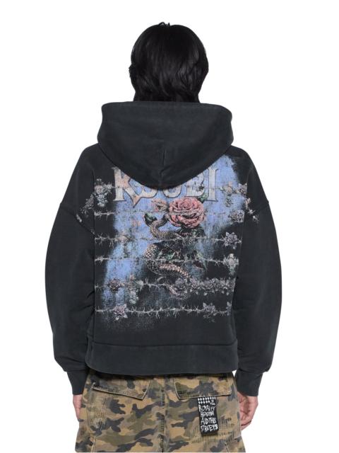 DEATH SNAKE HALEN ZIP HOODIE ASH