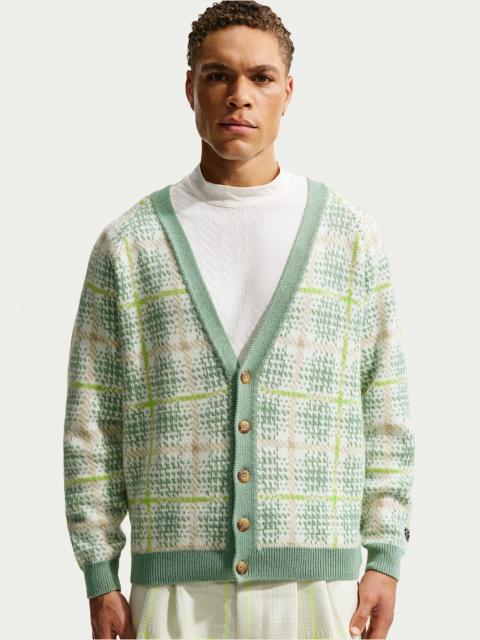 Nike Tartan Men's Loose Golf Cardigan