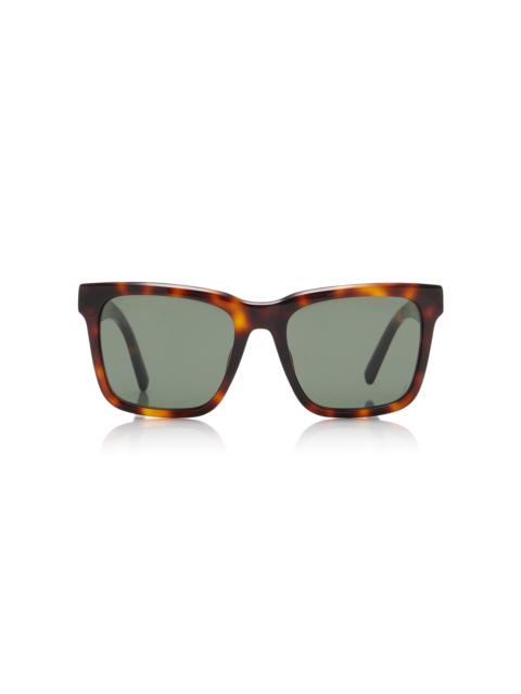Square-Frame Acetate Sunglasses brown