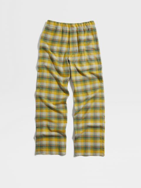 ZEGNA X THE ELDER STATESMAN SILK AND CASHMERE JOGGERS