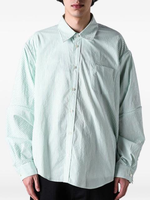 detachable striped shirt