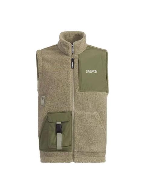 adidas Adventure Sherpa Vests 'Olive Green' HC0381