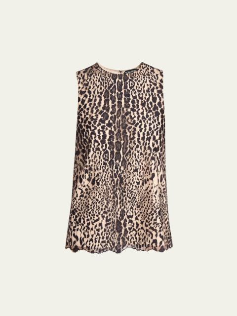 Leopard Lace Sleeveless Top