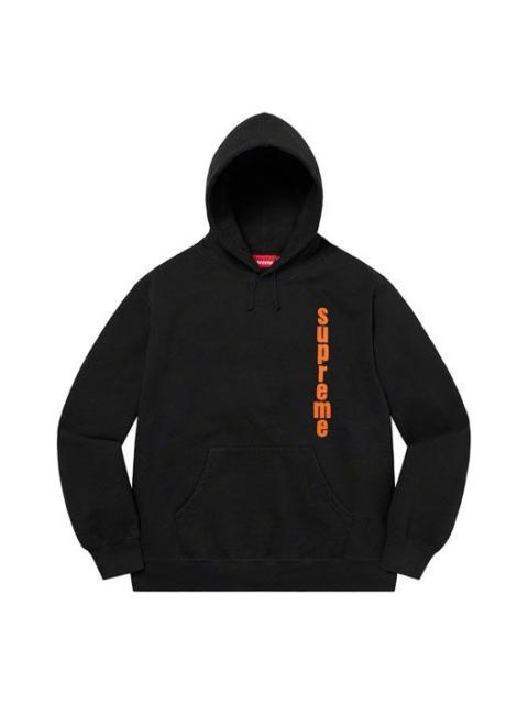 Supreme Invert Hooded Sweatshirt 'Black Orange Blue White' SUP-SS21-664
