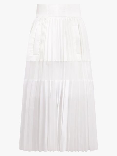 NYLON TWILL SKIRT | WHITE