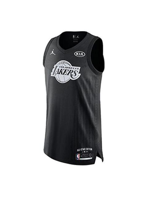 Air Jordan Kobe Bryant All-Star Edition Authentic Jersey AU Jersey For Men Black 928867-016