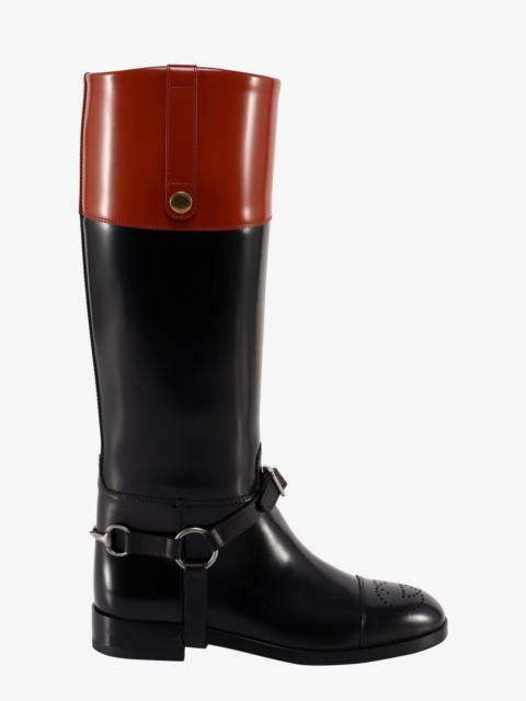 Knee-high boot with harness