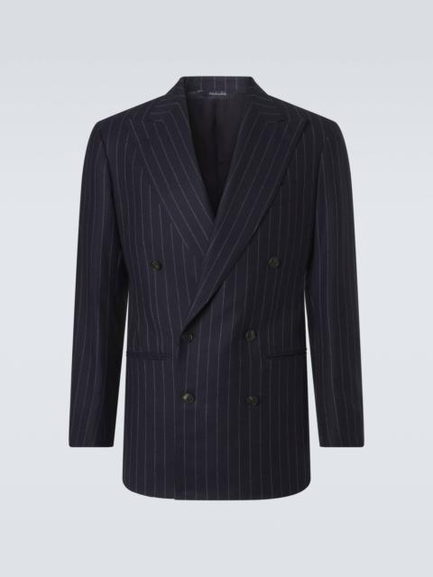 Striped wool blazer