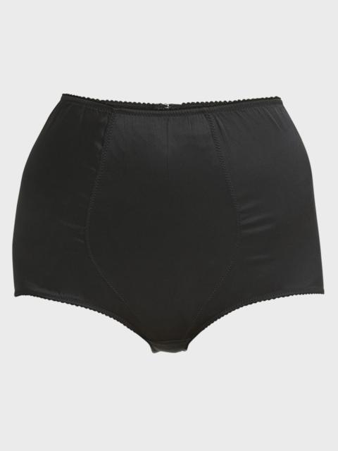 High-Rise Satin Briefs