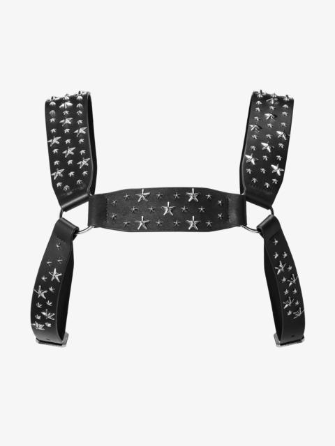 Jimmy Choo noir kei ninomiya All Stars Harness
Black Smooth Calf Leather Harness with  Metal Multi S
