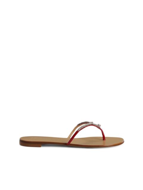 Gentille leather flip-flops