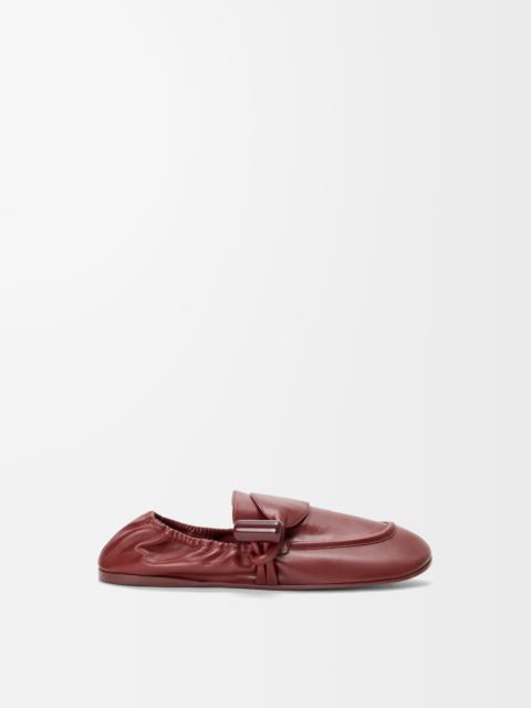 Toggle loafer in shiny smooth calfskin