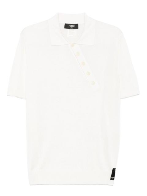 asymmetric polo shirt