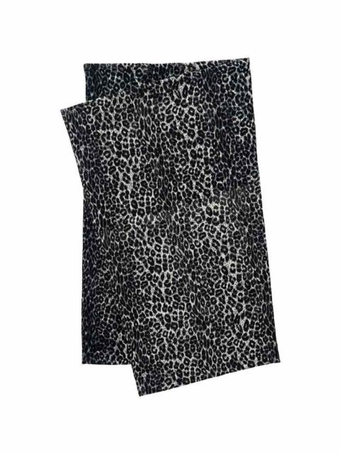 SILK STOLE LEOPARD GREY