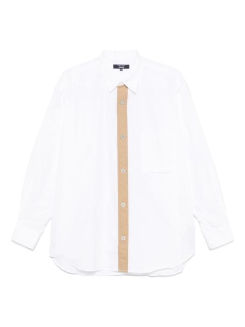 contrasting-trim shirt