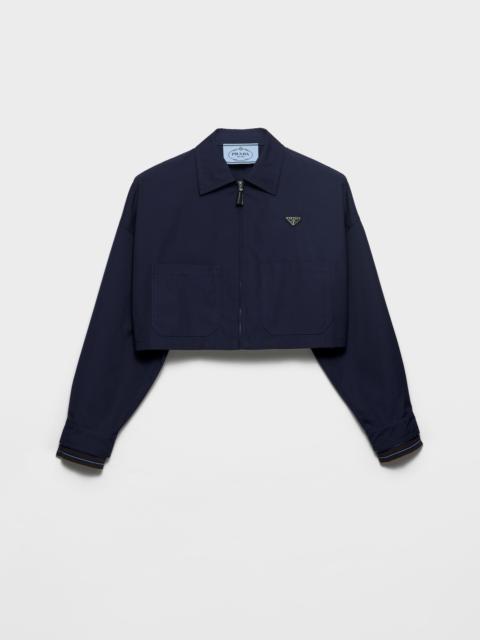 Poplin blouson jacket