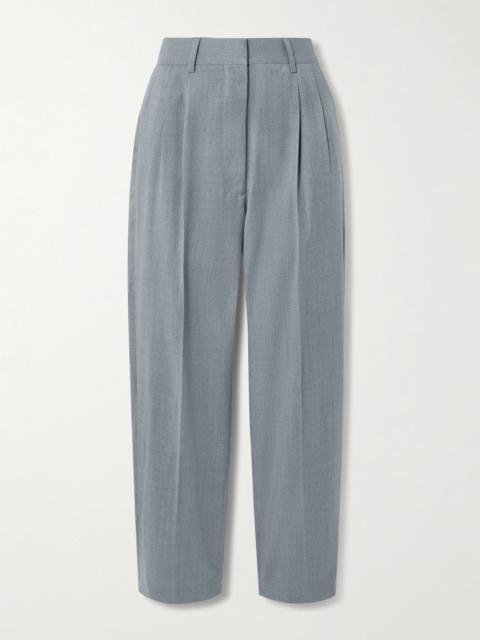 Fox Pleated Wool-twill Straight-leg Pants