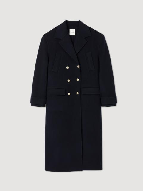 Long double-breasted coat