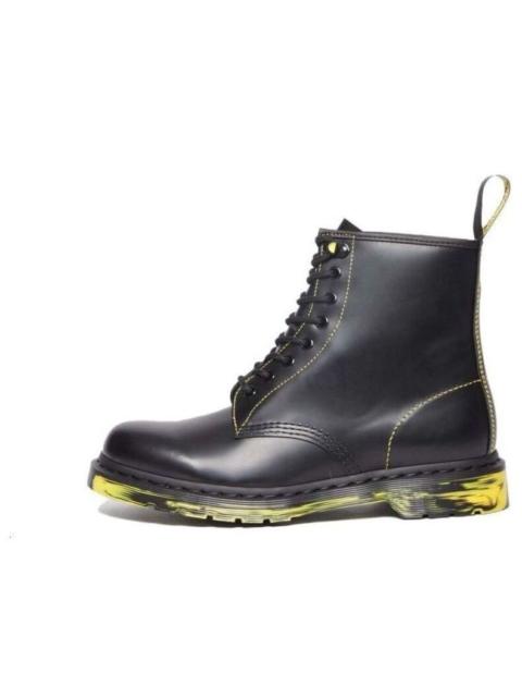 Dr.Martens 1460 Marbled Sole Smooth Leather Lace Up Boots 'Black' 31158001