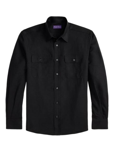 double-pocket long-sleeve shirt