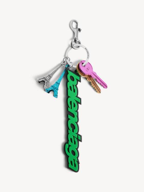 Women's Biker Balenciaga Charm/keychain in Green/black