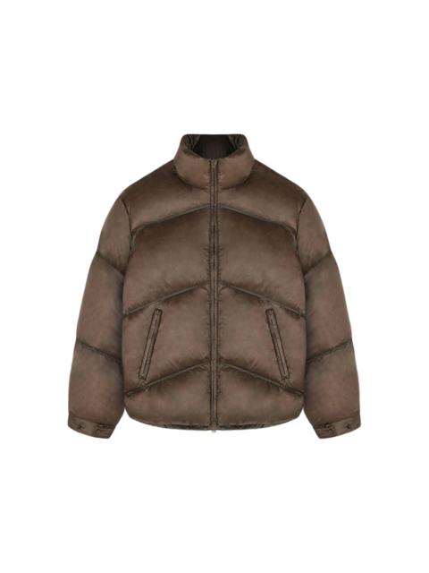 Represent Washed Puffer Jacket Brown